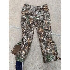 Realtree Edge Camo Hunting Pants L Waterproof Zip Leg Outdoor Gear